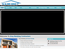 Tablet Screenshot of graybuilders.com.au